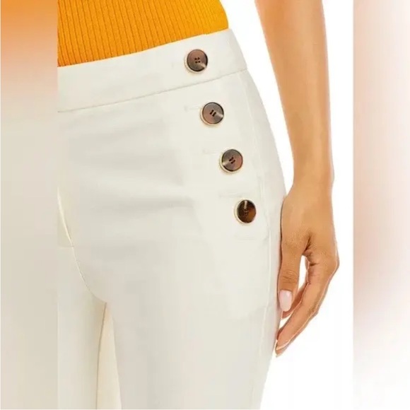 Derek Lam 10 Crosby Kelis Straight Leg Sailor Pants Off White - Picture 5 of 11